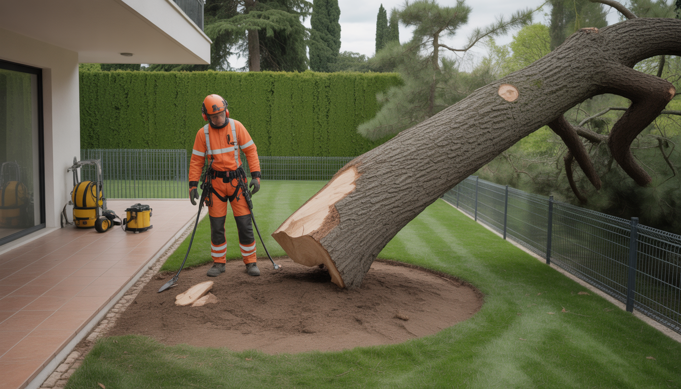 Quels sont les risques d'un arbre incliné dangereux dans mon jardin à Lyon et comment les prévenir ? - Charmille Elagage