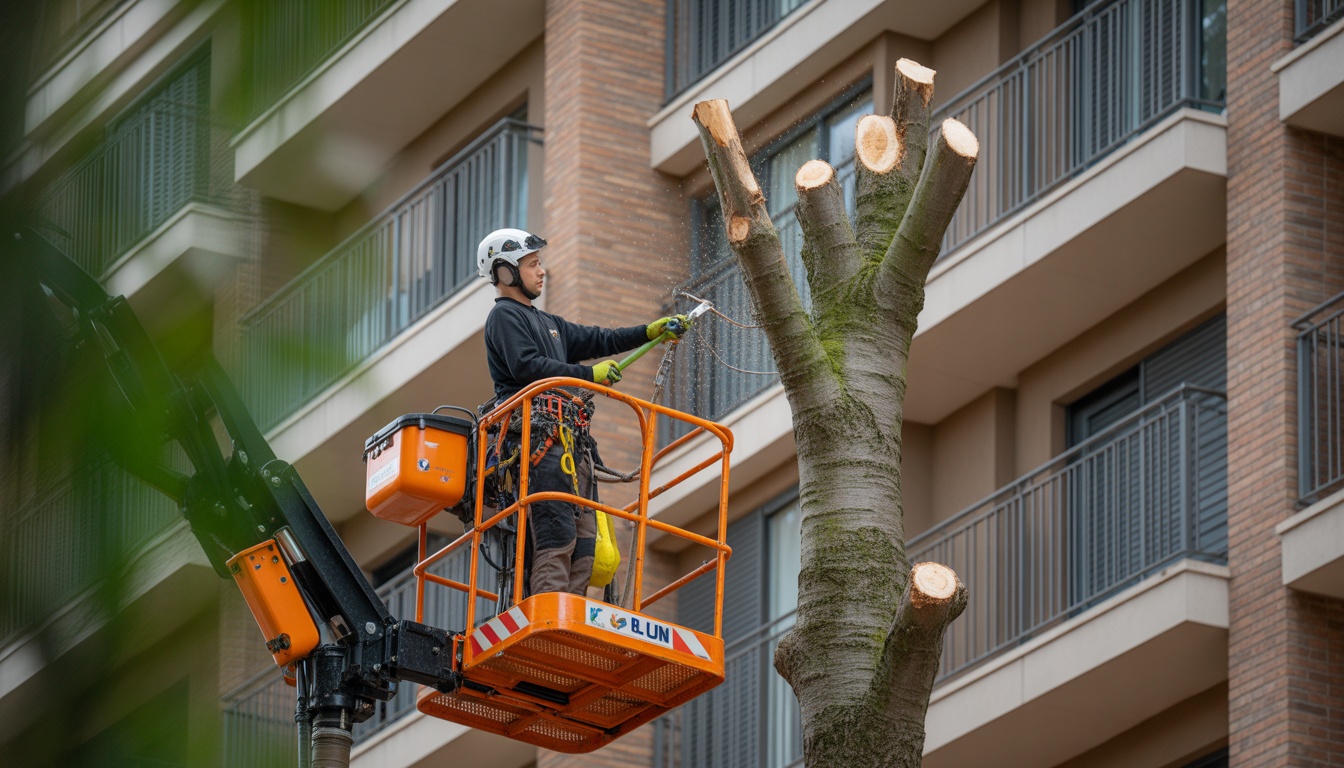 prix élagage arbre grand hauteur Tassin-la-Demi-Lune pour copropriété - Charmille Elagage