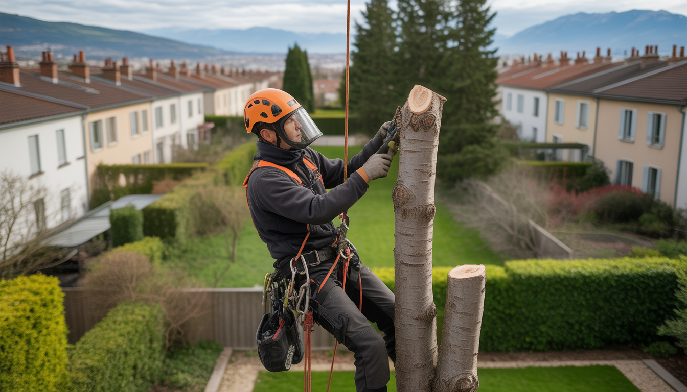 élagage arbre Lyon particulier - Charmille Elagage